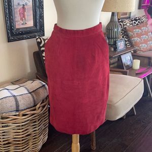 1990s suede skirt 